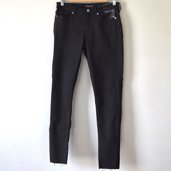 BANANA REPUBLIC Mid + Skinny Jean, Black, Size 35 Short - Picture 6 of 14
